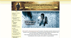 Desktop Screenshot of eficienciapersonal.org